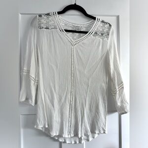 Lace gauze summer top